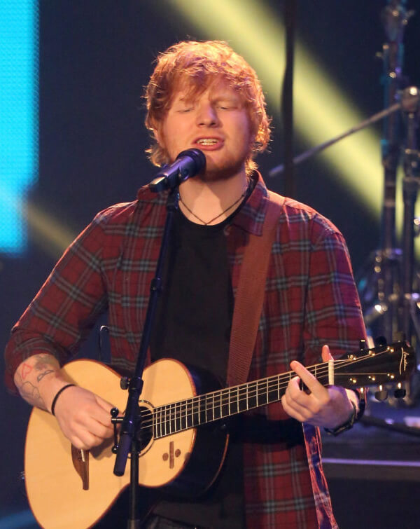 Ed Sheeran Singing a Song